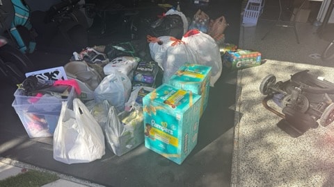 Diapers, clothing, and supplies collected for Palisades and Eaton fire victims